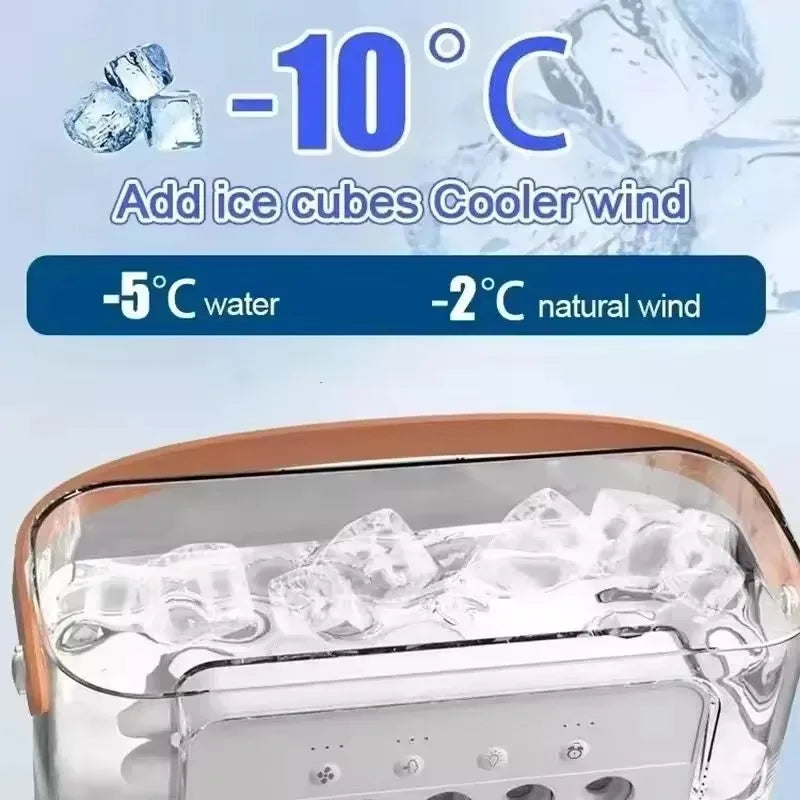 New 3-In-1 Fan, Air Conditioner, Mini Home Air Cooler, LED Night Light, Portable Humidifier, Air Conditioning Fan, Office and Ho